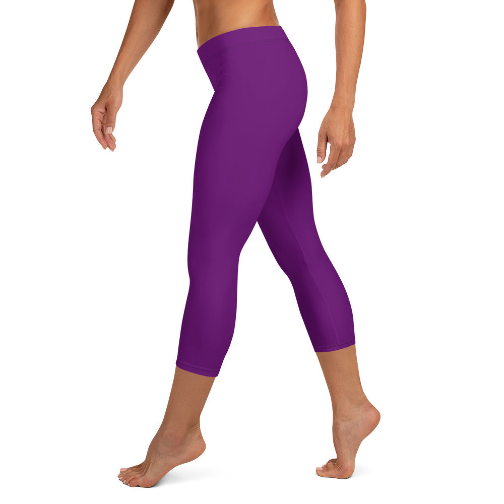 Grape Royale FLAKOUT Sport Women's Capri Leggings - FLAKOUT