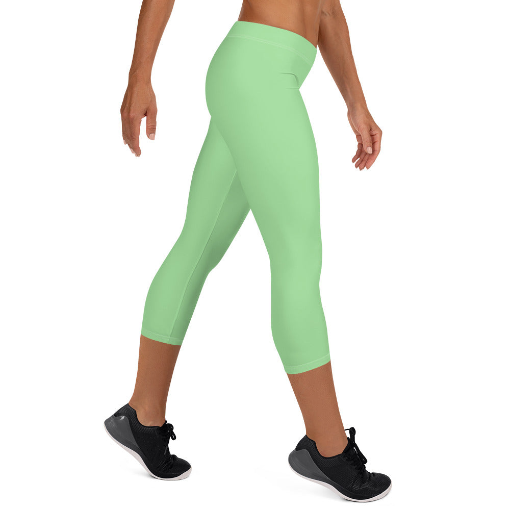 Minty Mirage Women's Capri Leggings - FLAKOUT