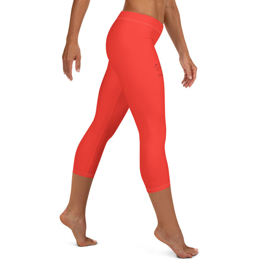 Cherry Charm FLAKOUT Sport Women's Capri Leggings - FLAKOUT