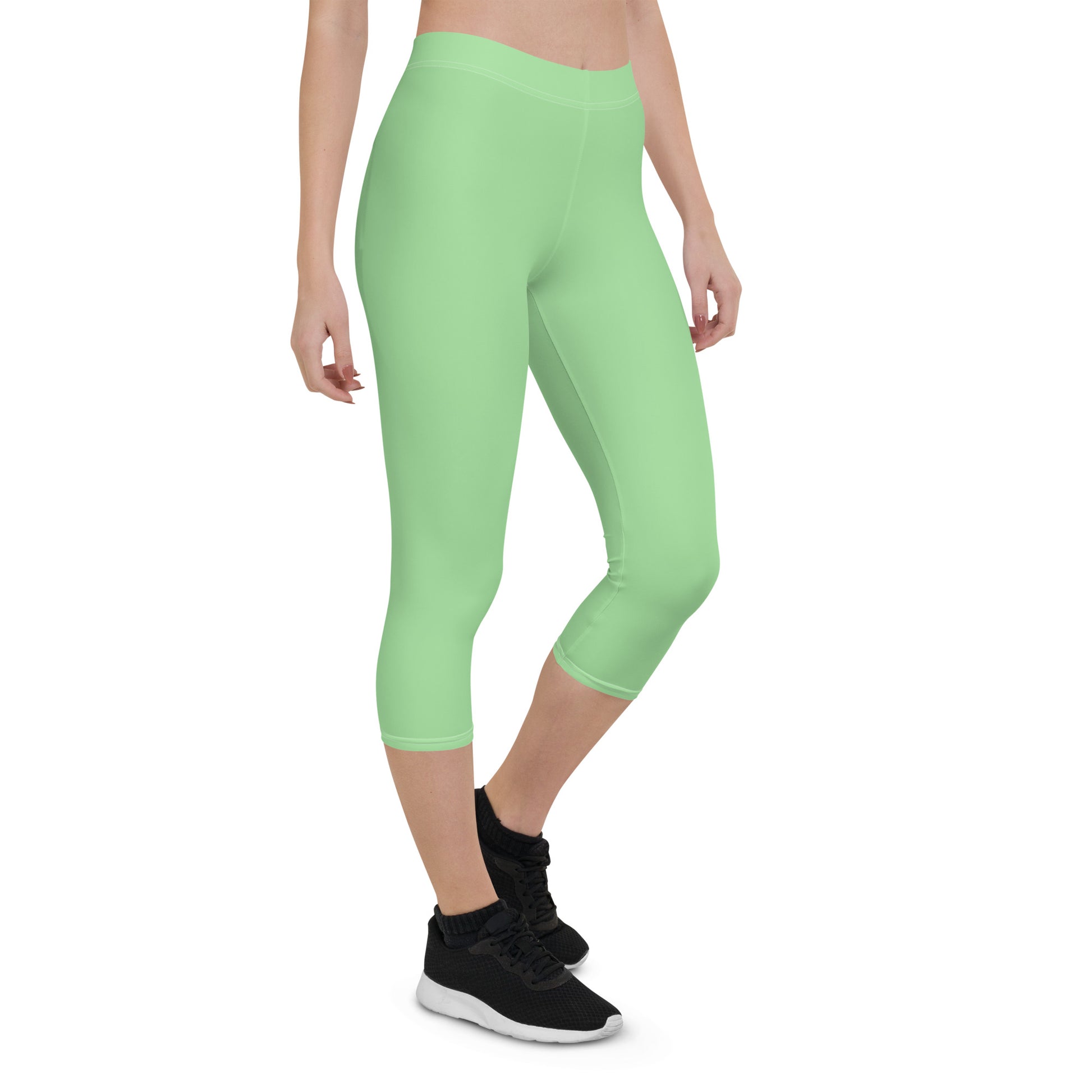 Minty Mirage Women's Capri Leggings - FLAKOUT