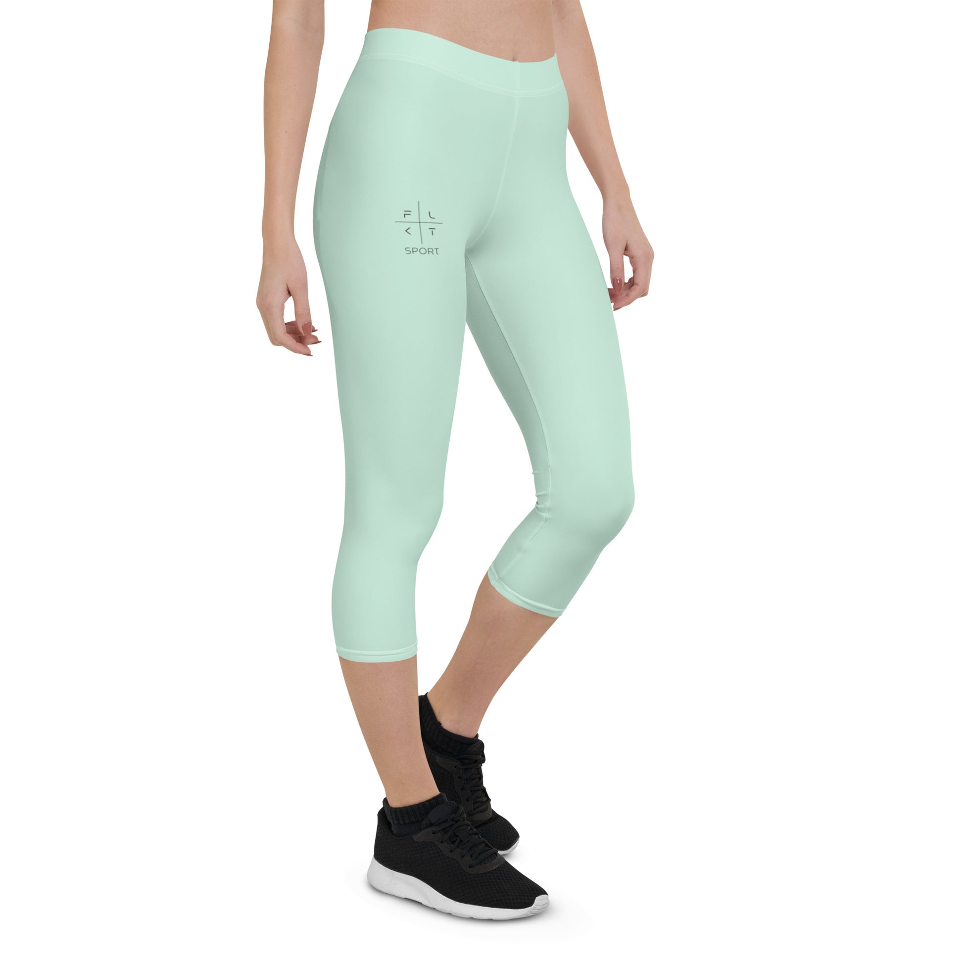 Dewdrop Dream FLAKOUT Sport Women's Capri Leggings - FLAKOUT