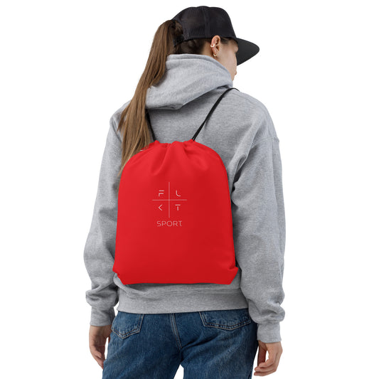 FLAKOUT Sport Unisex Drawstring Bag - Red - FLAKOUT