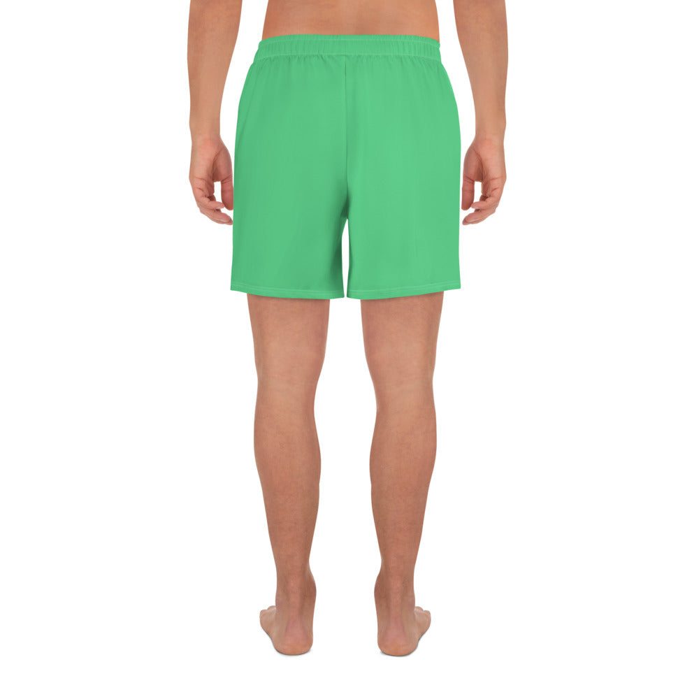 Serene Seagrass Men's Recycled Athletic Shorts - FLAKOUT