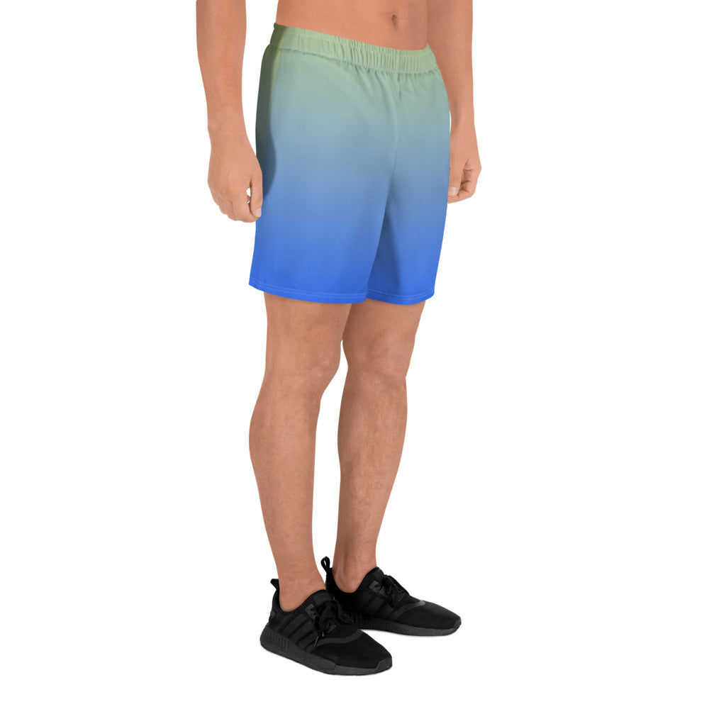 Cerulean Skyline Men's Recycled Shorts - FLAKOUT