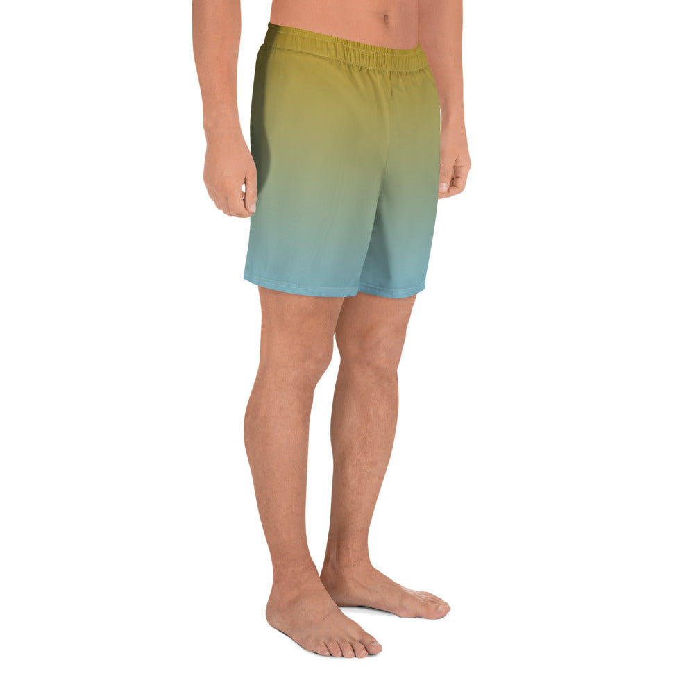 Golden Azure Men's Recycled Shorts - FLAKOUT