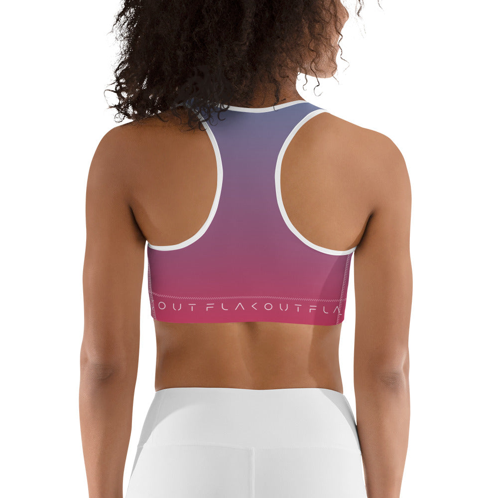 Cherry Sky Women's Sports Performance Bra - FLAKOUT