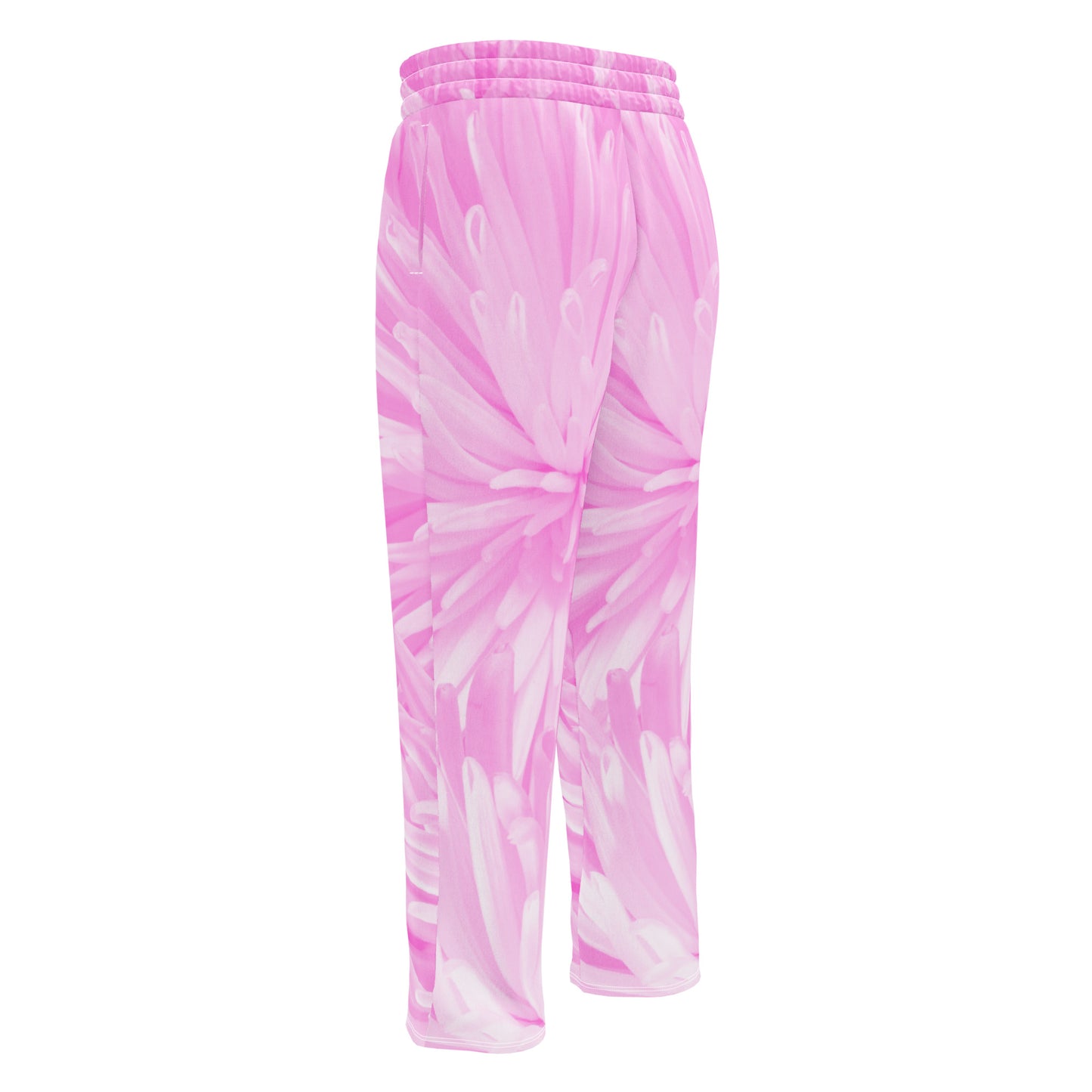 Pink Blossom Women's Wide-leg Recycled Joggers - FLAKOUT