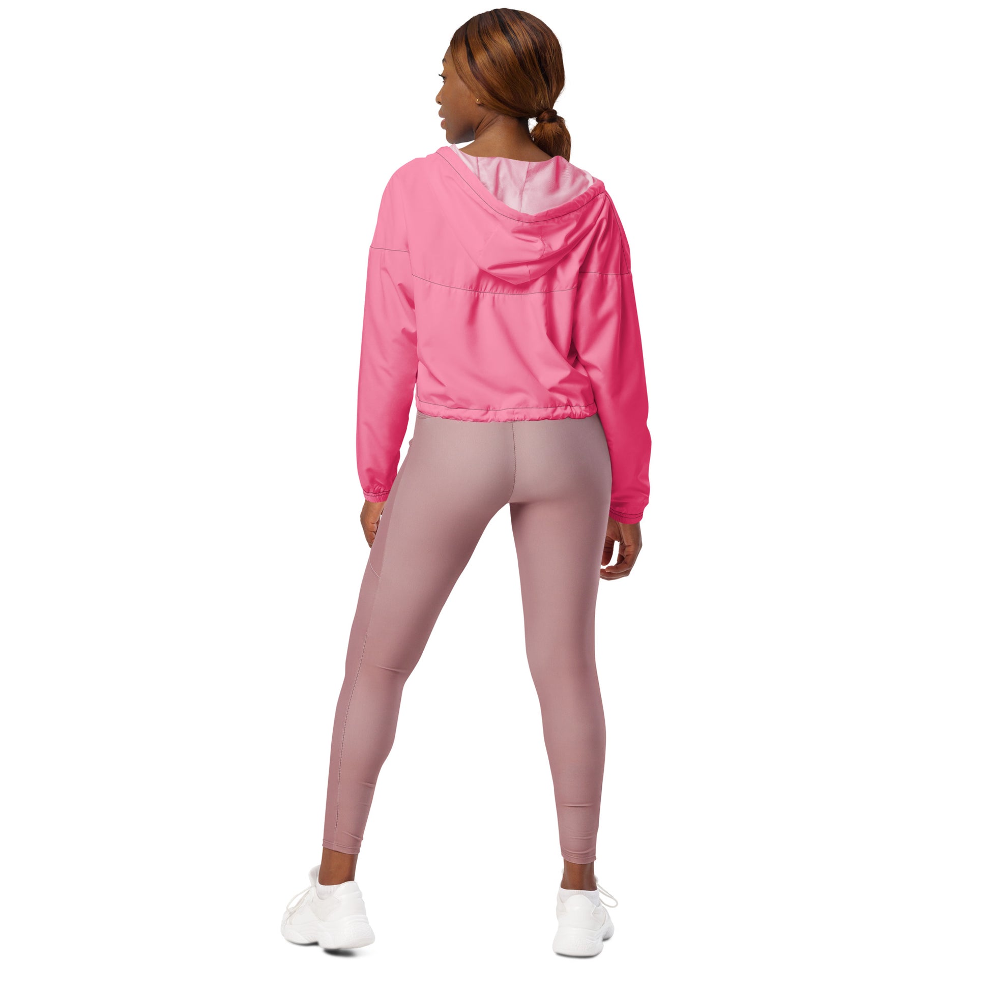 Tickle Me Pink Women’s Cropped Windbreaker - FLAKOUT