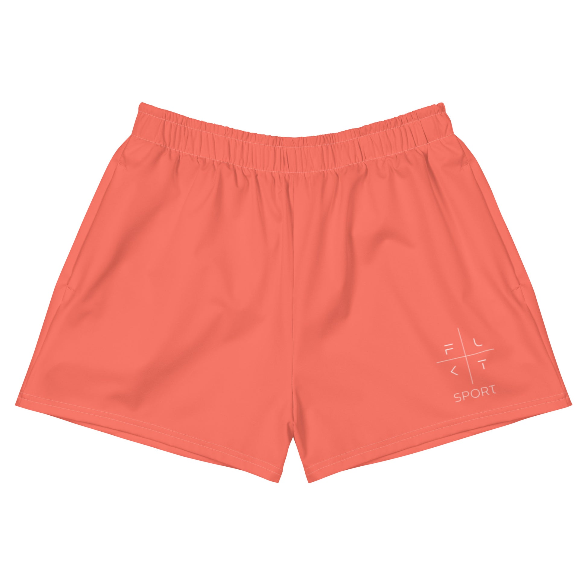 FLAKOUT Sport Coral Crush Women’s Recycled Athletic Shorts - FLAKOUT