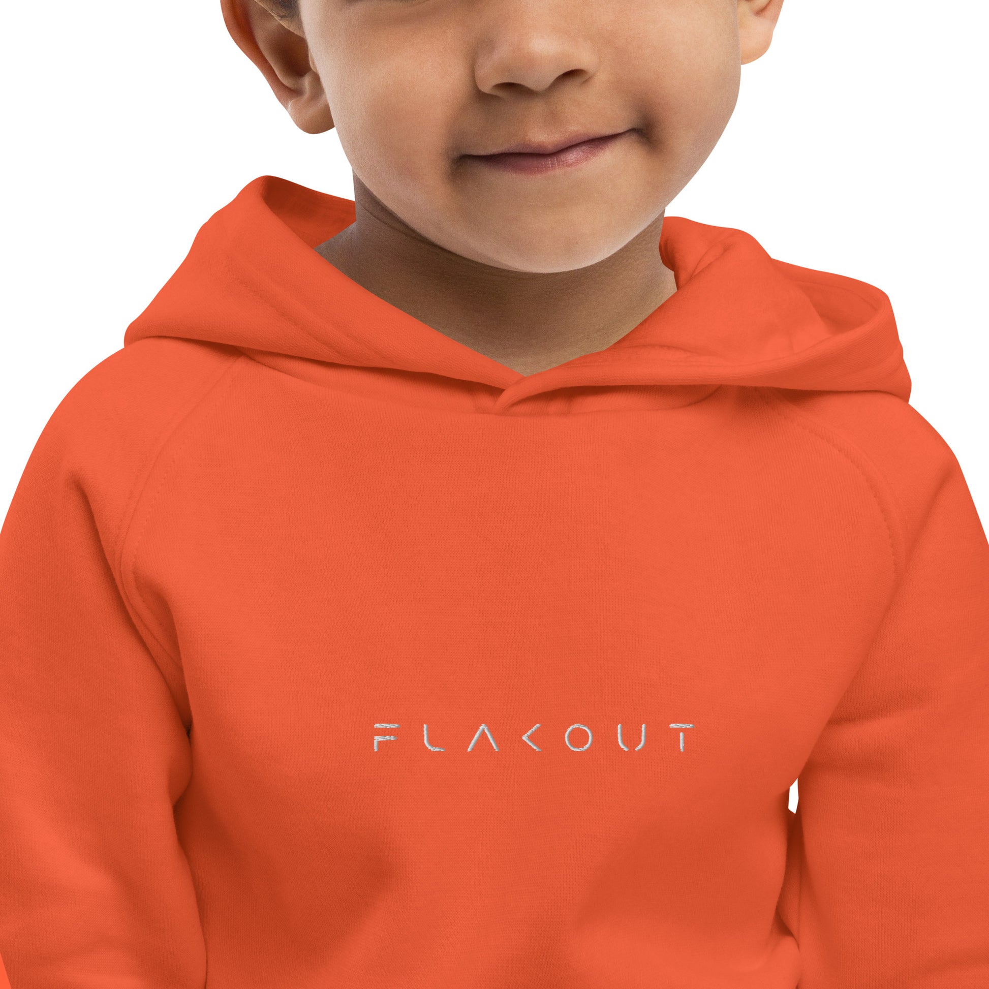 FLAKOUT Logo Embroidered Kid's Recycled Hoodie - FLAKOUT