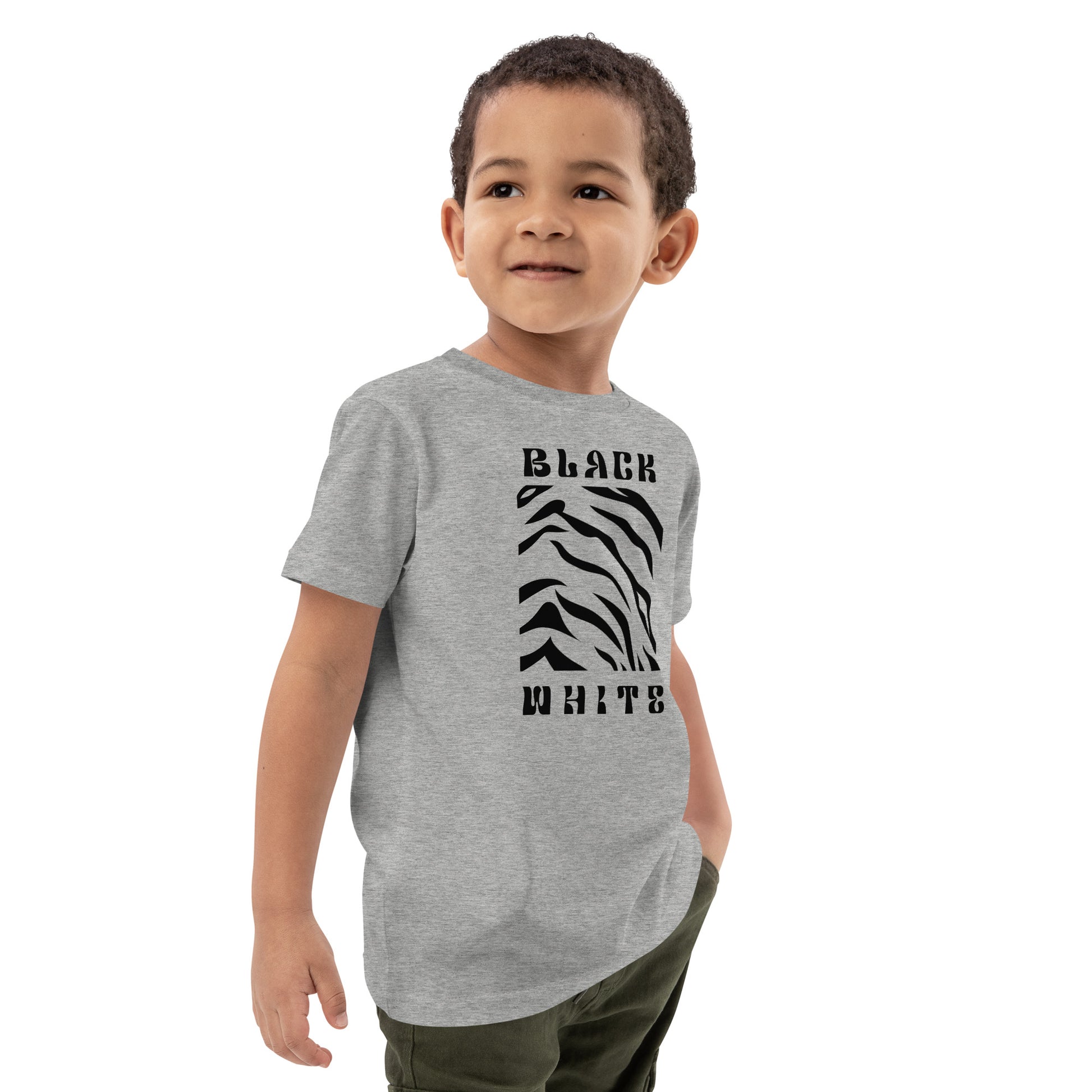 Opulent Onyx Tiger Kid's T-shirt - FLAKOUT