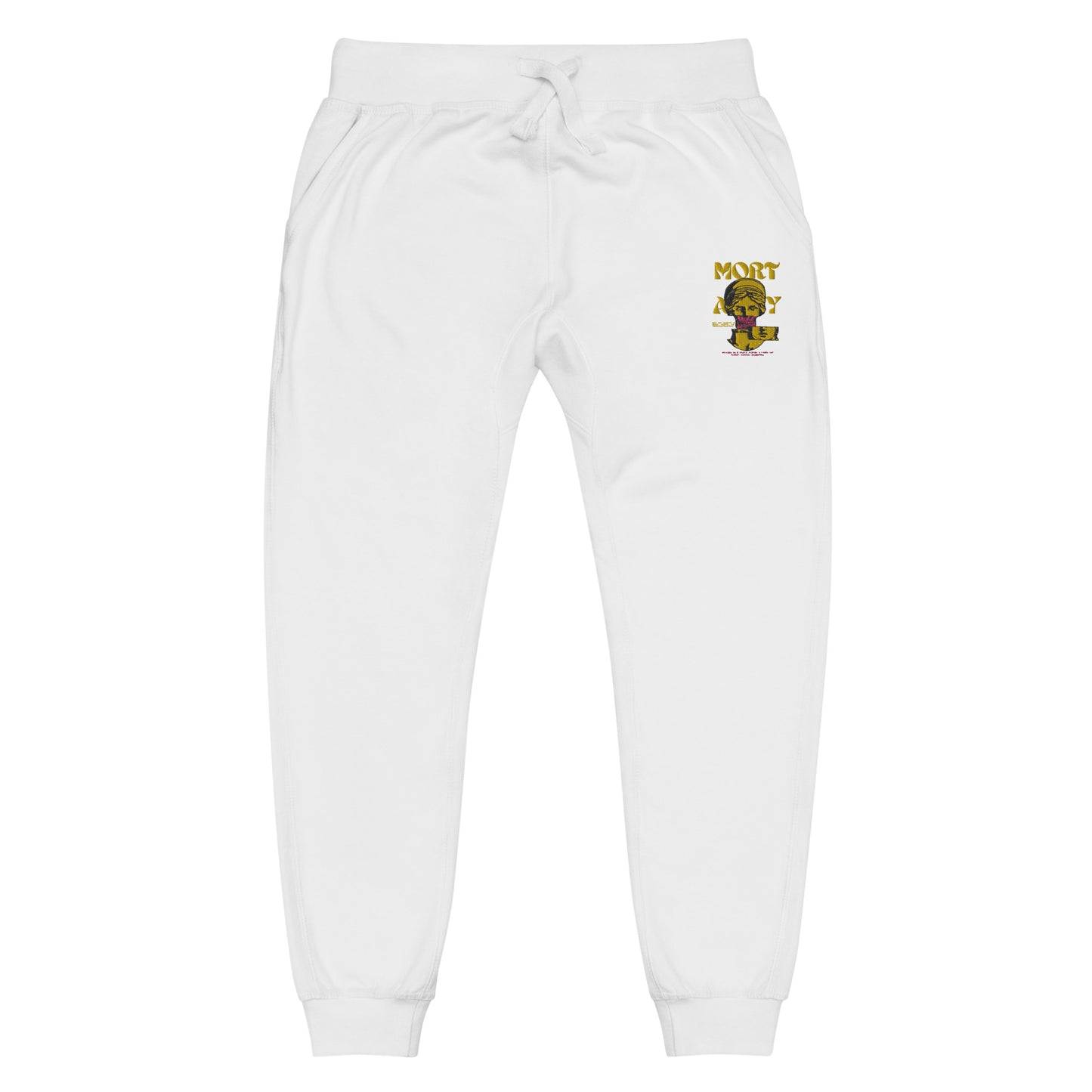 Mortality Embroidered Unisex Fleece Sweatpants - FLAKOUT