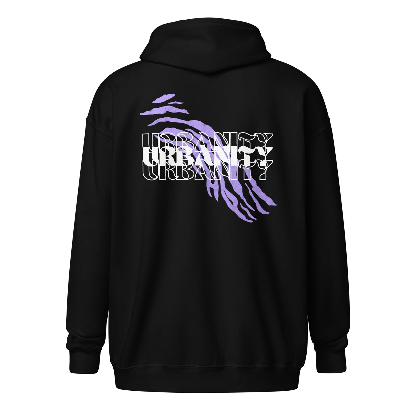 Streetwise Urbanity Heavy Harmony Fusion Zip Hoodie - Black - FLAKOUT