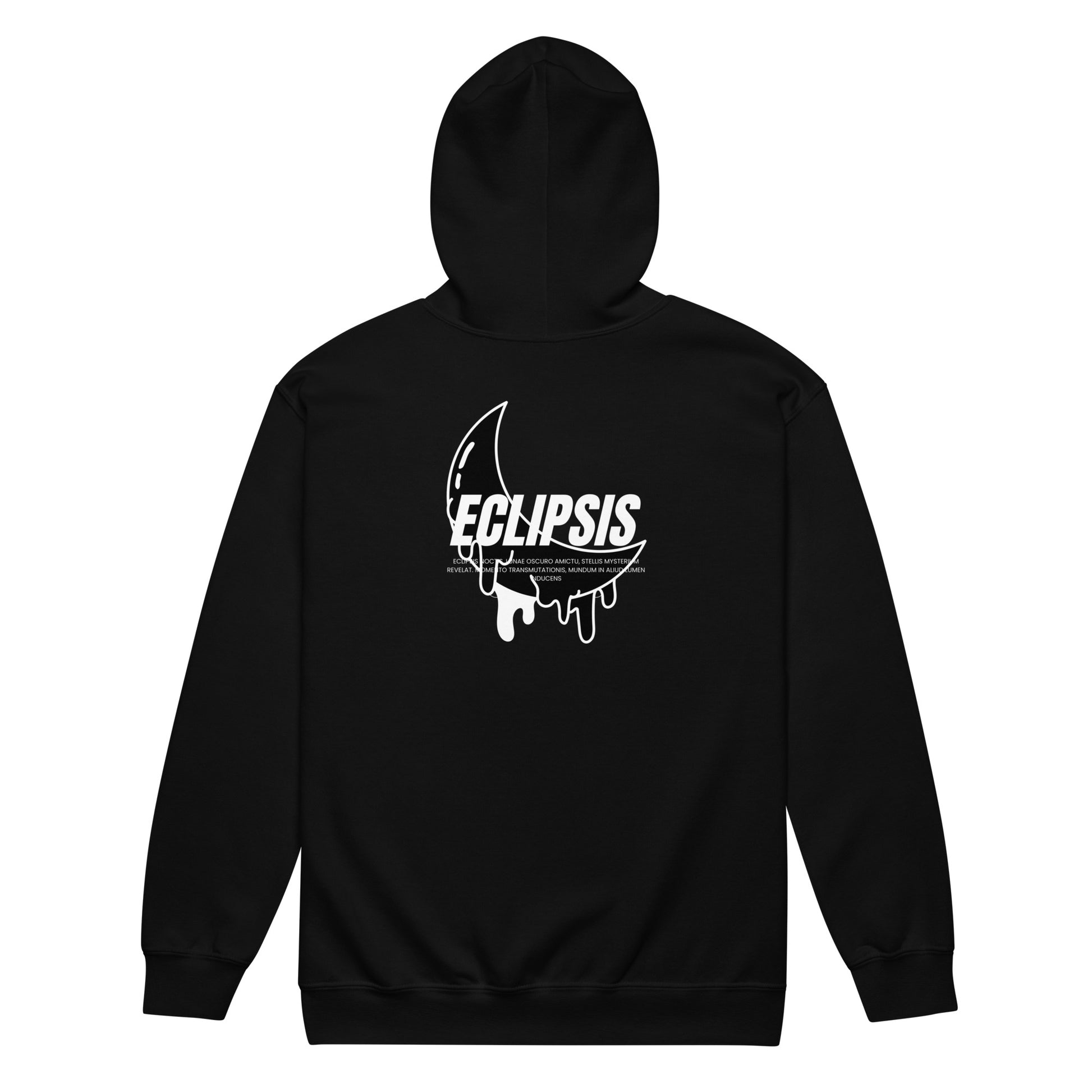 Lunar Eclipsis Heavy Harmony Fusion Zip Hoodie - Black - FLAKOUT