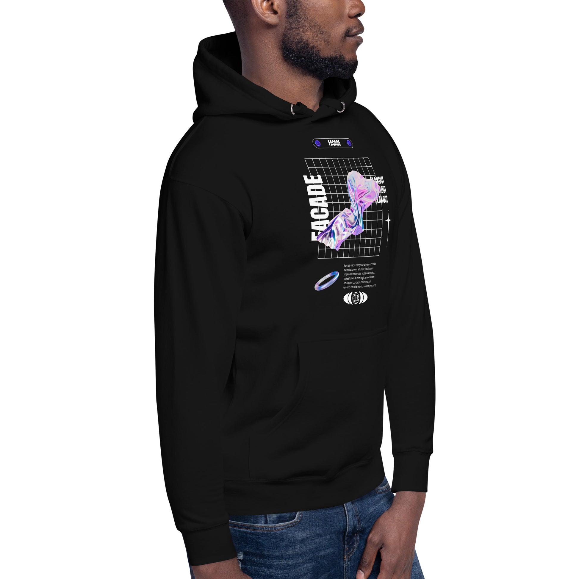 Facade Unisex Hoodie - FLAKOUT