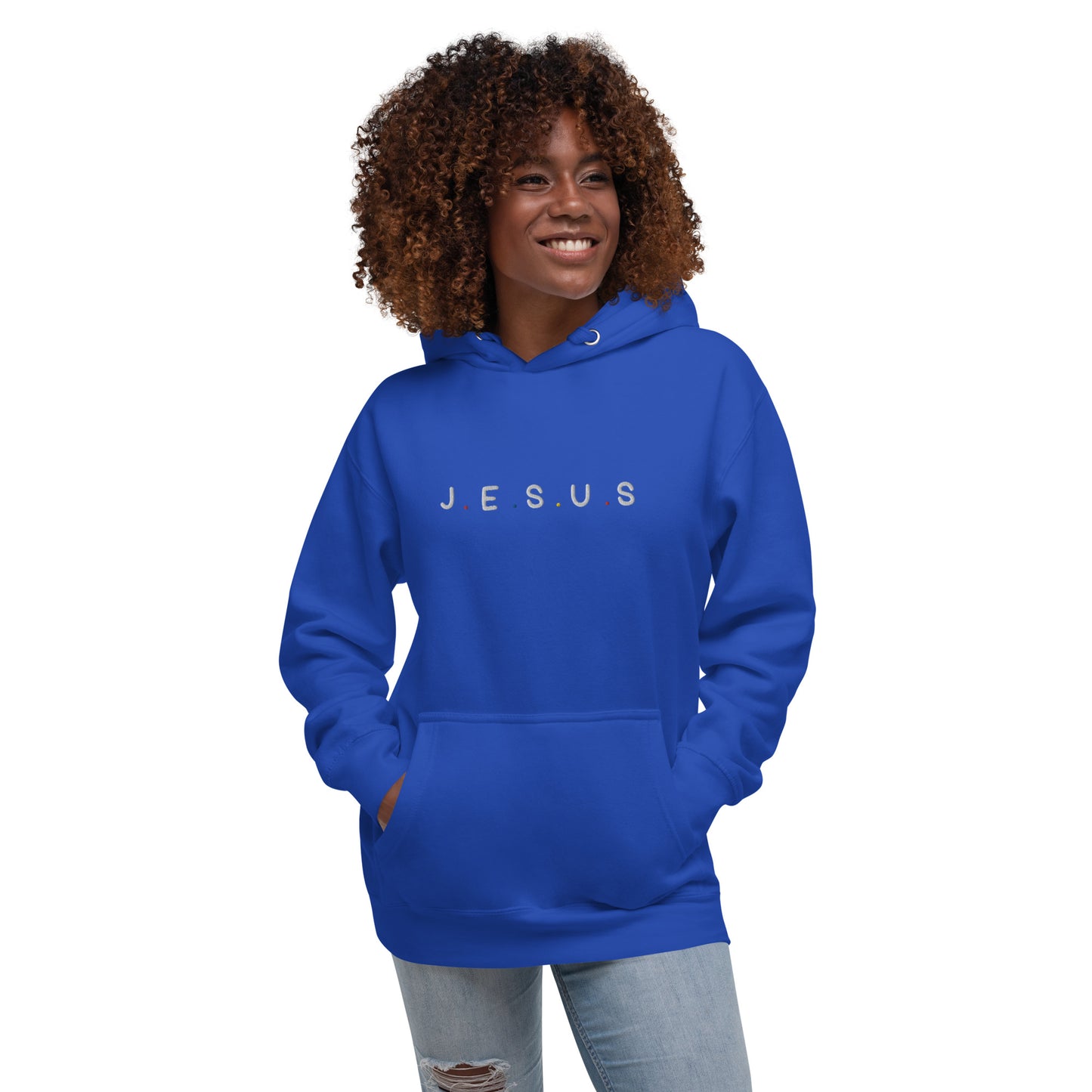 J.E.S.U.S Embroidered Unisex Hoodie - FLAKOUT