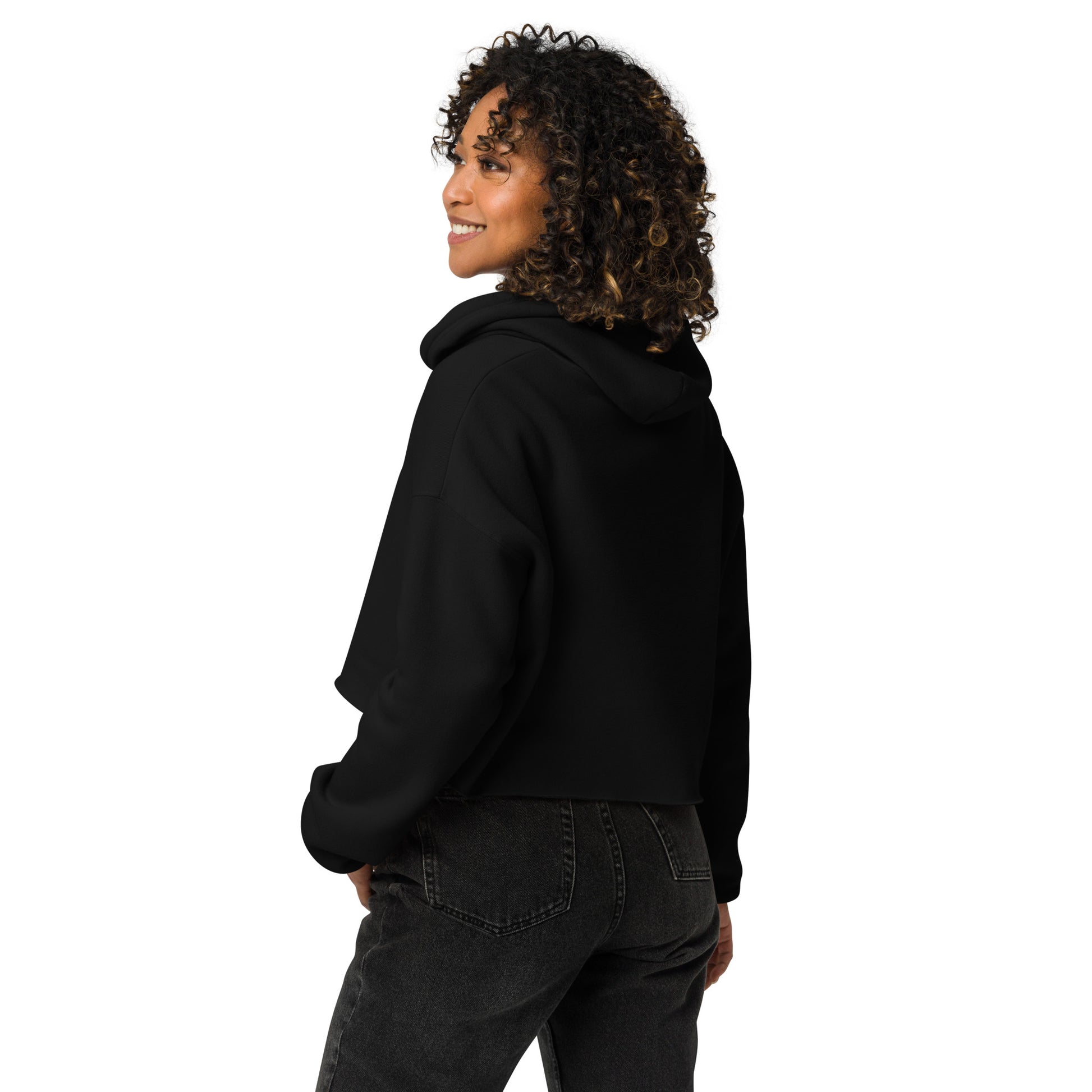 Nebuluxe Brilliance Women's Crop Hoodie - FLAKOUT