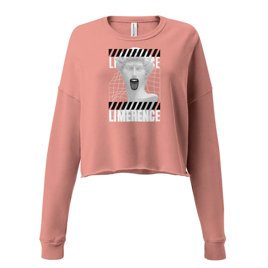 Limerence Women's Crop Sweatshirt - Mauve - FLAKOUT