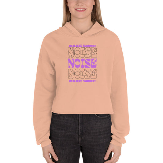 Resonance Make Some Noise Swagger Women's Crop Hoodie - FLAKOUT