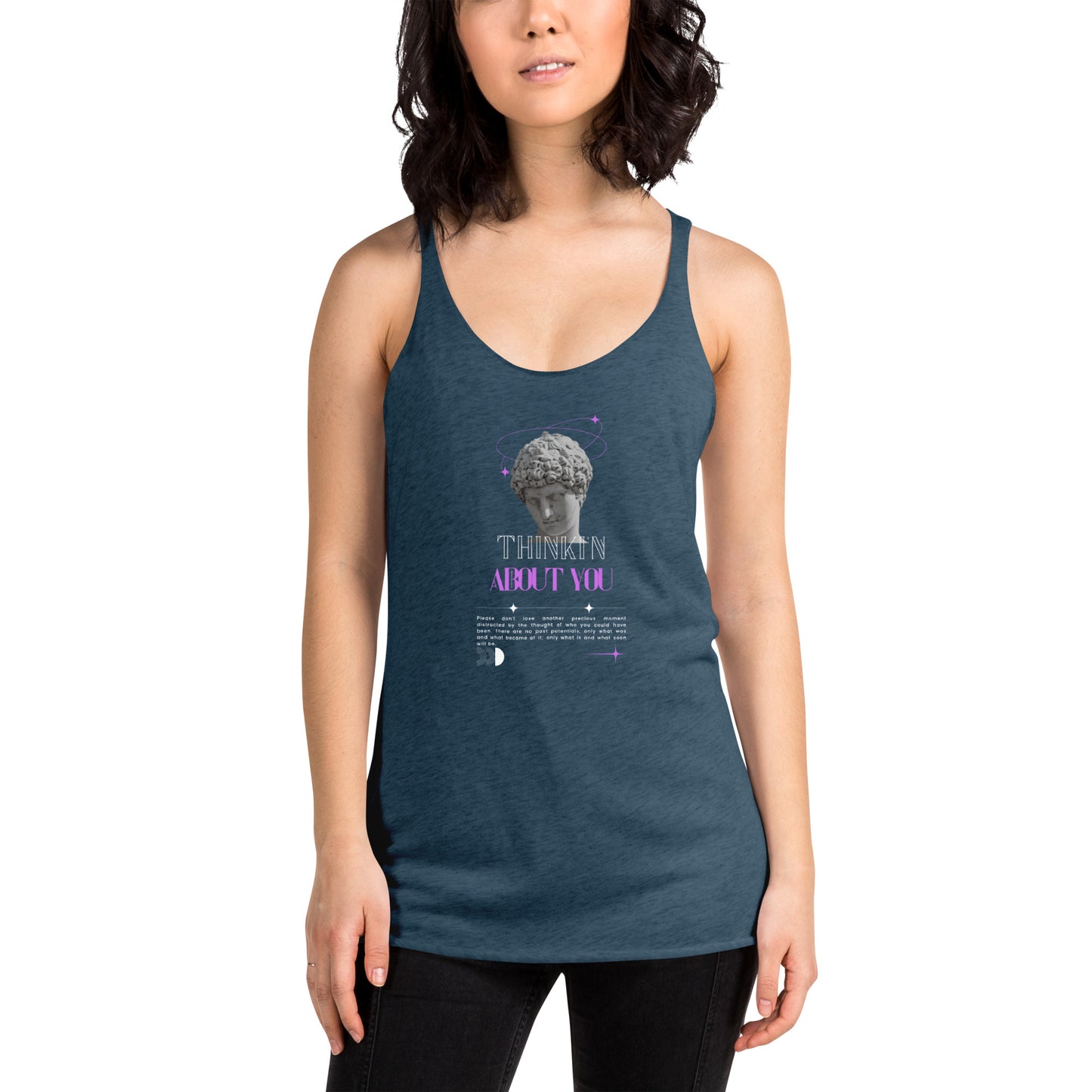 Mindfully Thinki'n About You Women's Racerback Tank - FLAKOUT